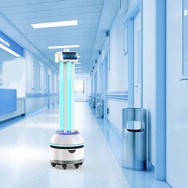 Tá Robots Uathrialacha ag Cuidiú le Coronavirus a mharú in Ospidéil