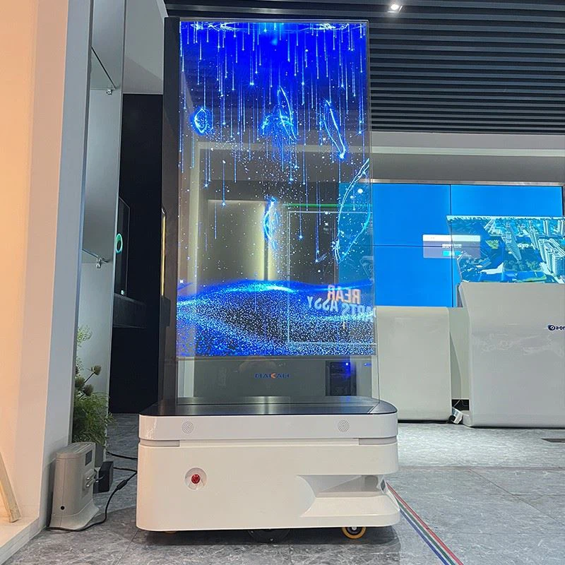 Advor Mobile AI Digital Human Transparency Screen Robot